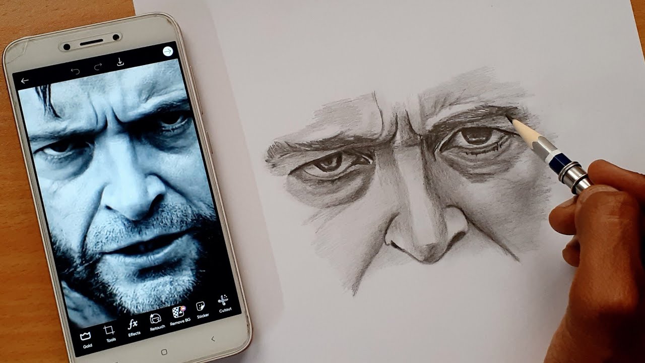 how to measure eyes and nose using pencil ? YouTube