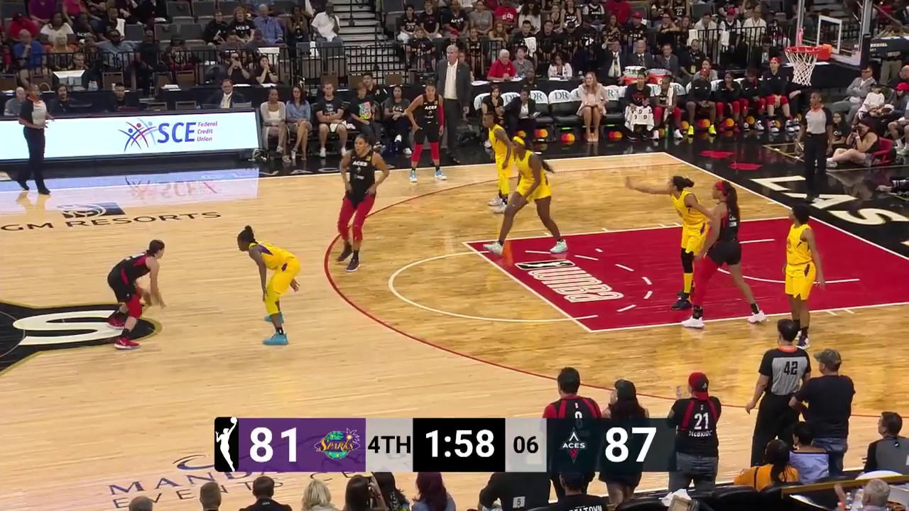 Los Angeles Sparks vs. Las Vegas Aces Game Highlights August 31, 2019 YouTube