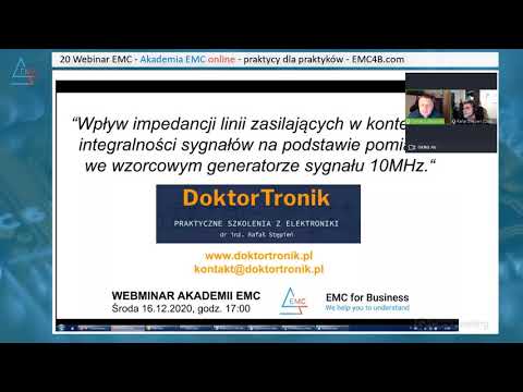 20 Webinar EMC - IMPEDANCJA LINII ZASILAJĄCYCH W KONTEKŚCIE INTEGRALNOŚCI SYGNAŁÓW - DoktorTronik