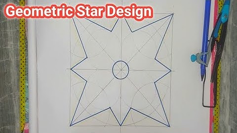 Latest new geometric star pop design Drawing By ARpopDesign