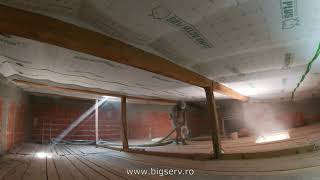 Izolarea Podului Cu Celuloza Isocell.