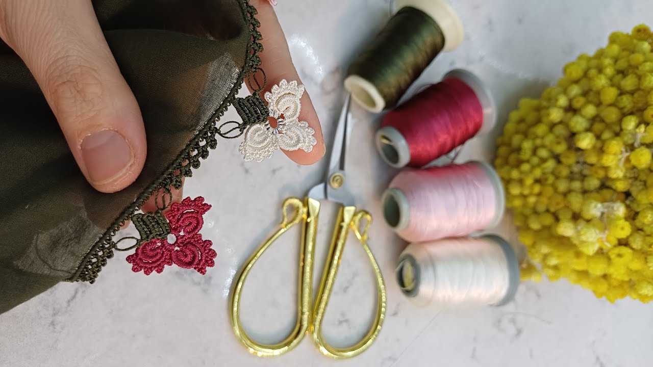 52/GÖSTERİŞLİ TREND FISTIK OYASI 👌 #çeyiz #tığoyası #needlelace #oyamodelleri #oya