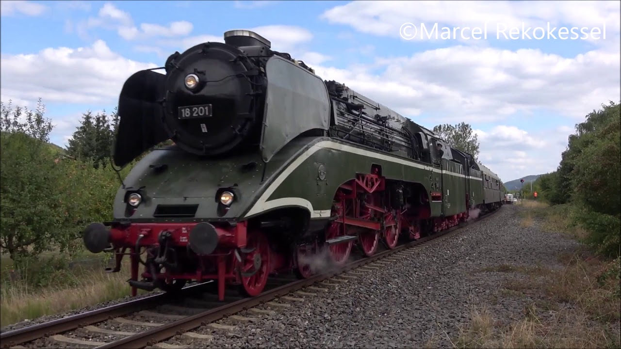 Abschiedsfahrt von 18 201 und Sonderzüge zu den Meininger Dampfloktagen 2018