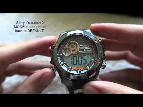 how to set a digital watch with one button