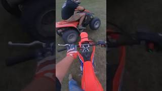 Dirtbike CRASHES Into ATV! *On Purpose*