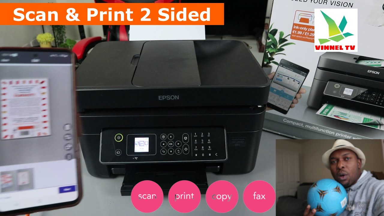 How to Scan a Document on Epson WF-2840 Print Double Sided, Specific