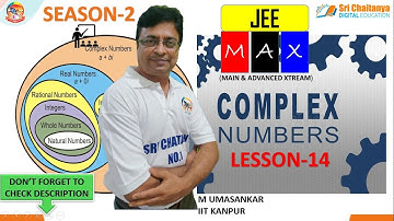 COMPLEX NUMBERS||LESSON-14||M UMASANKAR||JEE MAIN & ADVANCED