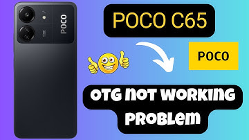 OTG not working problem POCO C65 || How to change the settings of OTG || Solve OTG problems