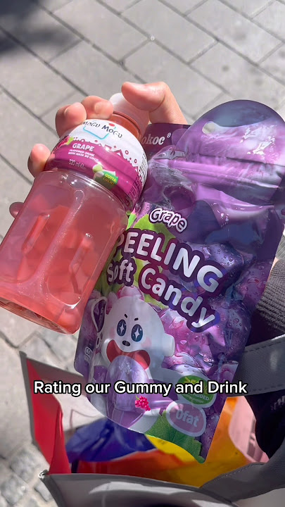 🍇Rating our Peeling Grape Gummy #youtube #food #youtubeshorts #nature #kerala #germany #reels #try