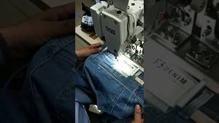 Automatic Jean leather label sewing machine....
