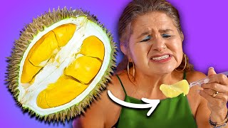 Mexican Moms Try The SMELLIEST Fruit!