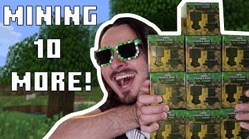 Mining 10 more Minecraft Mining Kits! (1/48 have a Golden Creeper!)