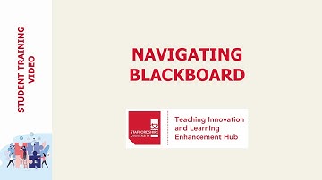 Navigating Blackboard (student)