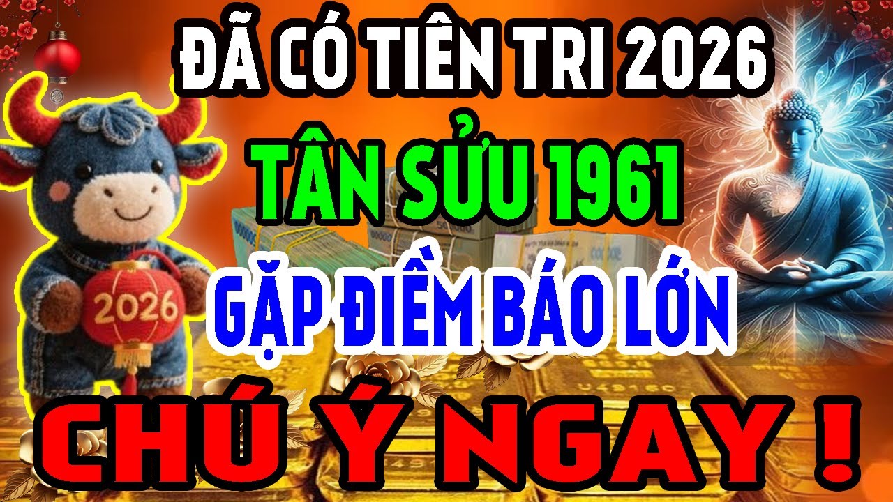 Sự Thật Động Trời Chỉ Tôi Dám Nói: Tân Sửu 1961 Năm 2026 Gặp Điềm Báo Lớn, Không Xem Là Hối Hận