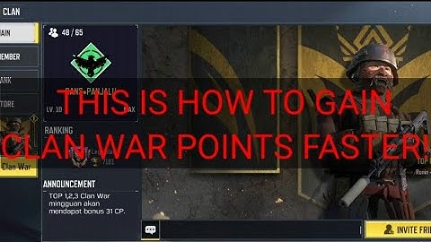 THIS IS HOW TO GAIN CLAN WAR POINTS FASTER!!! | CODM TIPS & TRICKS
