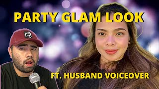 MY HUSBAND DOES MY MAKEUP VOICEOVER (Party Glam Look) | Vlog #9