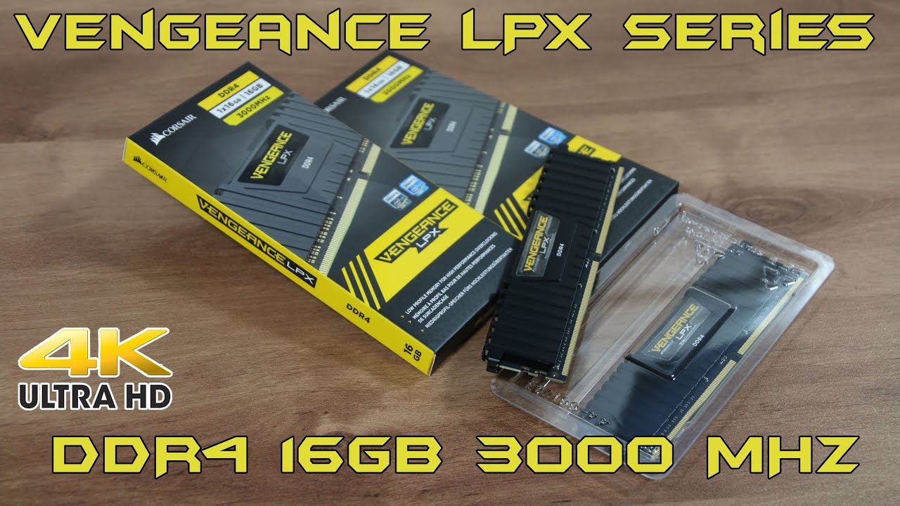 Corsair Vengeance LPX 16x2GB DDR4 3000MHz Ram Unboxing in 4K Ultra 