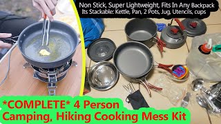 🔥 4-Person Camping Cookware Kit | The ULTIMATE 37-Piece Gear