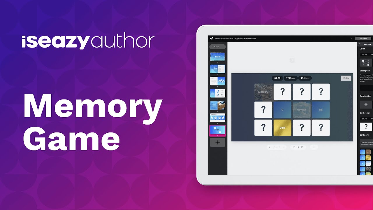 Memory Game: Boost attention in your online courses