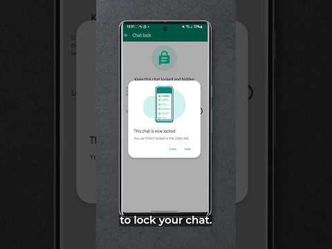 How to secure your WhatsApp messages with Chat Lock! #viral #shorts #tech