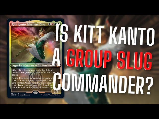 kitt kanto mtg commander deck Streets of New Capenna Kanto, Mayhem Diva 100+ Box for Magic: The Gathering you may tap two untapped creatures you control Kitt Kanto, Mayhem Diva Art