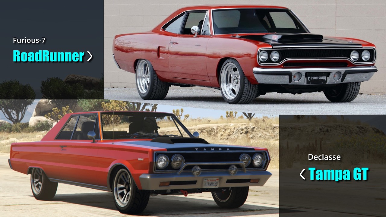 GTA V Online Money Front DLC cars vs Real Life Cars | F&F & Drift Builds