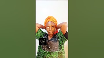 Quick turban scarf gele tutorial #turbanheadwrap #geletutorials