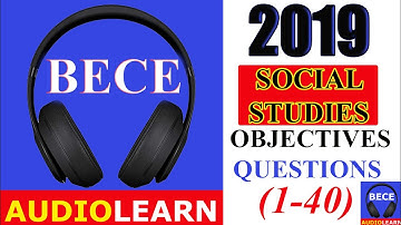 BECE 2019 Social Studies Objective Test