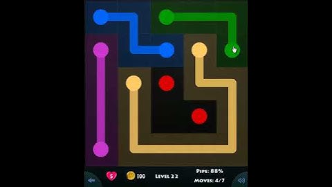 flow game facebook - beginners pack level 22 Connect the dots