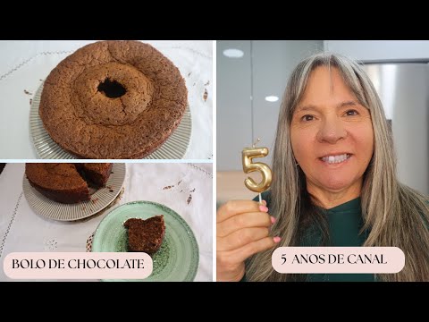 BOLO DE CHOCOLATE/5 ANOS DO CANAL/AGRADECIMENTO