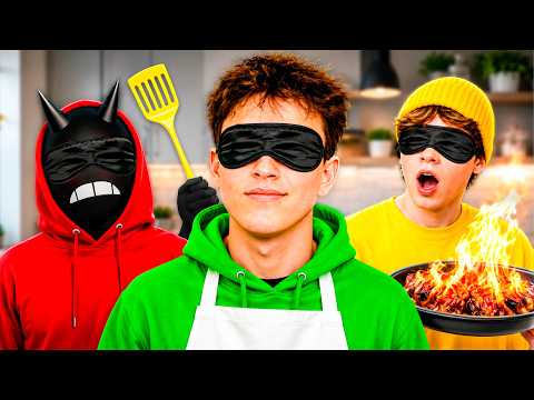 We Tried COOKING WHILE BEING BLIND...