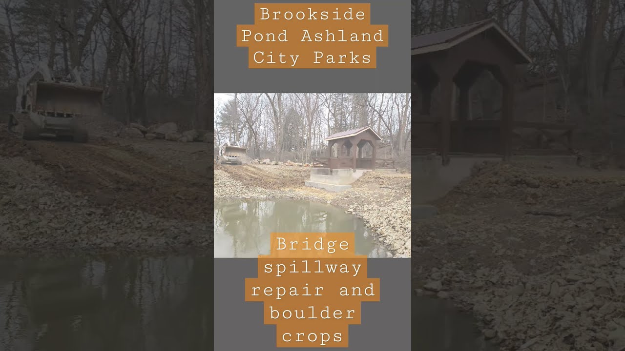 Bridge Spillway Repair And Boulder Crop Installation Brookside Park Ashland City Parks Part 1