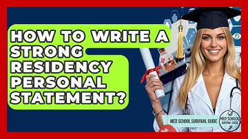 How To Write A Strong Residency Personal Statement? - Med School Survival Guide