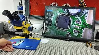 4K ULTRA HD Display mirror solution |  camera installing in Mechanic Master D75T Microscope