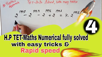 Important H.P-TET Maths numericals fully solved with easy tricks and rapid speed by Nitesh bhardwaj