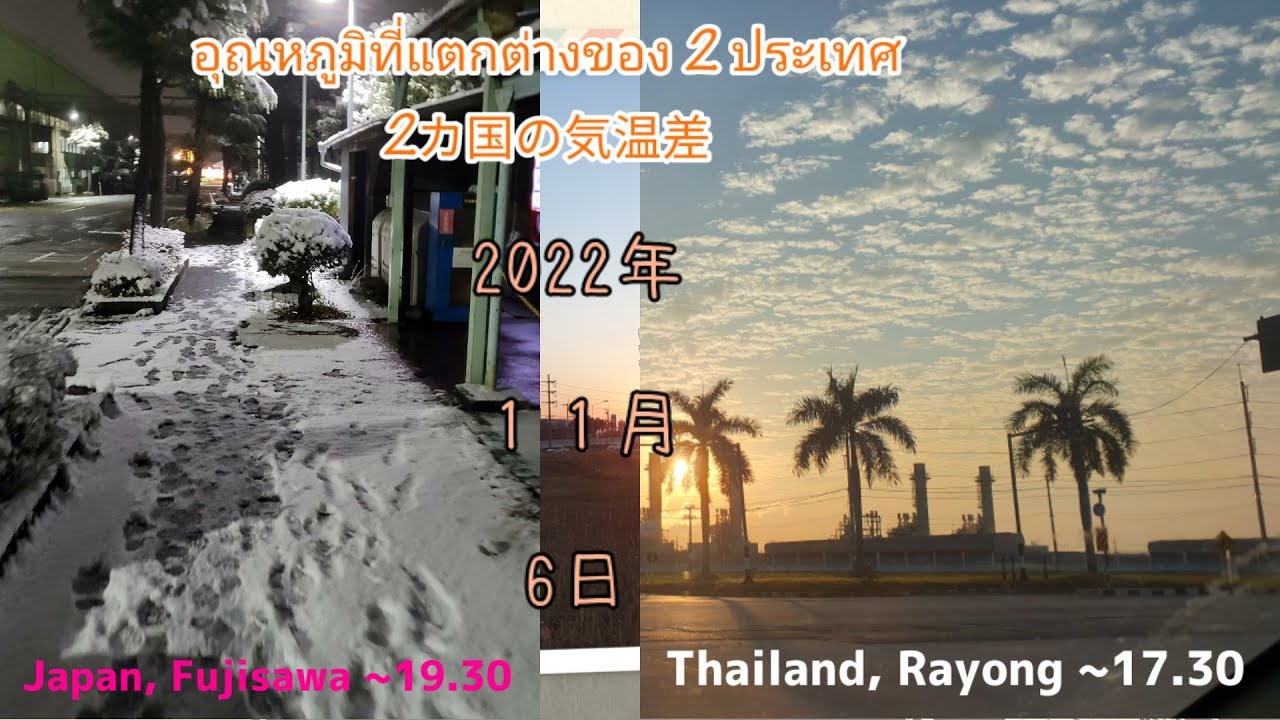 อุณหภูมิ ญี่ปุ่น  Update  อุณหภูมิที่แตกต่างของไทย-ญี่ปุ่น กับหิมะแรกของปี 2022