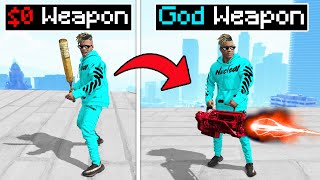 UPGRADING $0 WEAPON Into a BILLIONAIRE GOD WEAPON in GTA 5 with BOB \& CHOP (Part 1)