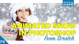How to make  ANIMATED SNOW in PHOTOSHOP overlay for photos or video screenshot 2