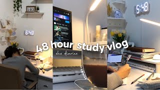 48 hour study vlog  notetaking, completing assignments, cramming & procrastinating