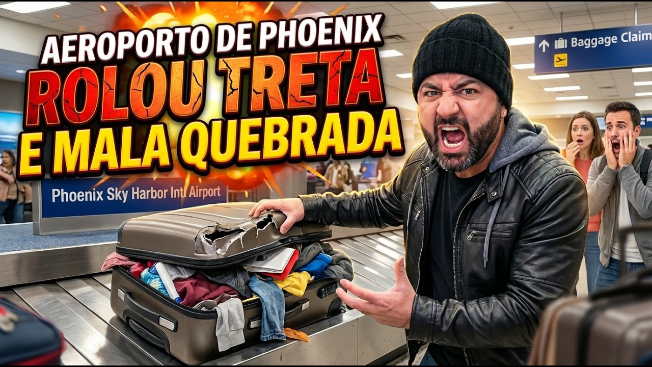 Perrengue em viagem! Mala quebrada, discussão e como alugar carro em Phoenix - Arizona
