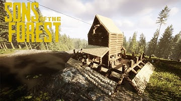Building Our Huge Log Storage System! (Sons Of The Forest)