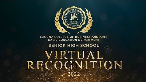 Senior High School Virtual Recognition 2022