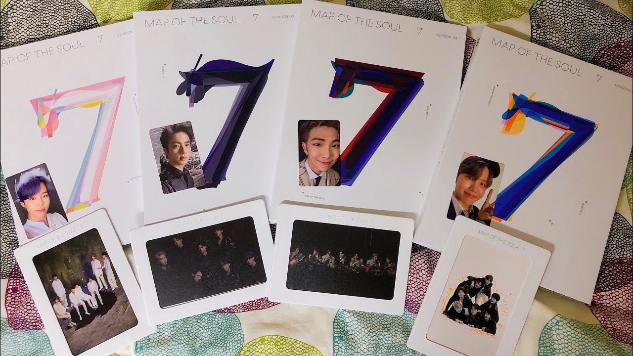 BTS Map Of The Soul: 7 (set) Unboxing + Posters + Aurora Photo Frame/ 방탄소년단 맵오브더소울: 7 (세트) 언박싱