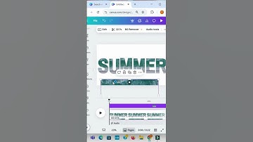 How to Make Frame Text Effect on Canva || How to Create Summer Text Effect in Canva