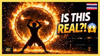 Fire Dancers Show 🔥 in Ao Nang Beach, Thailand 🇹🇭 | Full Night Performance | 4K UHD
