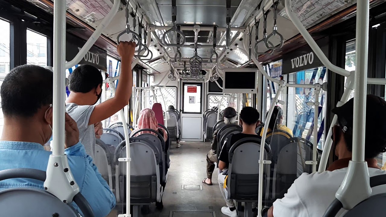 Onboard Transjakarta Koridor 6 Kuningan Timur - Jatipadang by Volvo B11R SAF-057