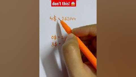 4$ = 262144 #math #youtube #mathtrick #shorts #learning #youtubeshorts #youtuber