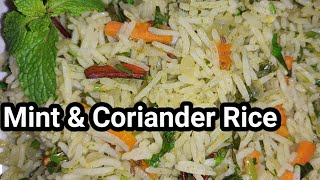 Mint & Coriander rice Pulao | Pudina rice recipe | Mint rice recipe | Mint pulao recipe |jkfoodzone