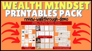 Wealth Mindset Printables Pack Review Walkthrough Full Demo screenshot 4