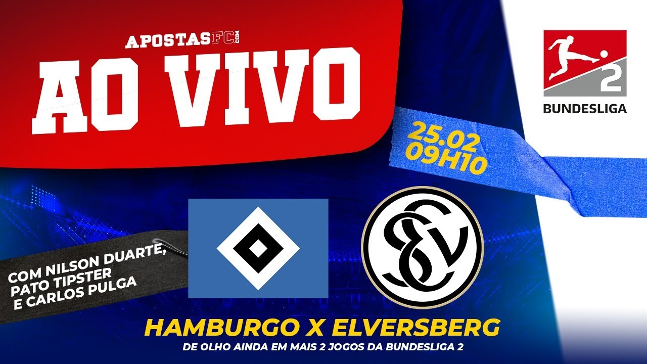 🔴 HAMBURGO X ELVERSBERG – AO VIVO | 23ª RODADA DA BUNDESLIGA 2 - YouTube